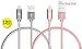 iPhone Charger Cord, LAX 4ft Long Apple MFi Certified Fast & Strong Braided Lightning Cable for iPhone 7 / 7 Plus / 6s / 6 / SE / iPad Air 2 / Mini / Pro (2 Pack (4ft) Gray + Rose Gold)