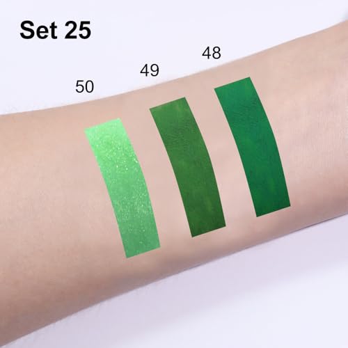 Image of evpct 3Pcs Green Matte Shimmer Lip Liner & Liquid Lipsticks Stain Makeup Set for Women, Green Lip Liner Stain Long Lasting Waterproof Smudge Proof, Cruelty Free Lip Sticks Makeup 24 hours originales