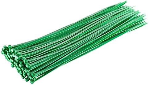 Gocableties White Cable Ties, 300mm x 3.6mm, Pack of 100, 12" Premium Nylon Zip Ties Clear/Natural, Multi-Purpose Plastic Tie Wraps, Secure Self-Locking Mechanism, for Home, Garden, Office and DIY