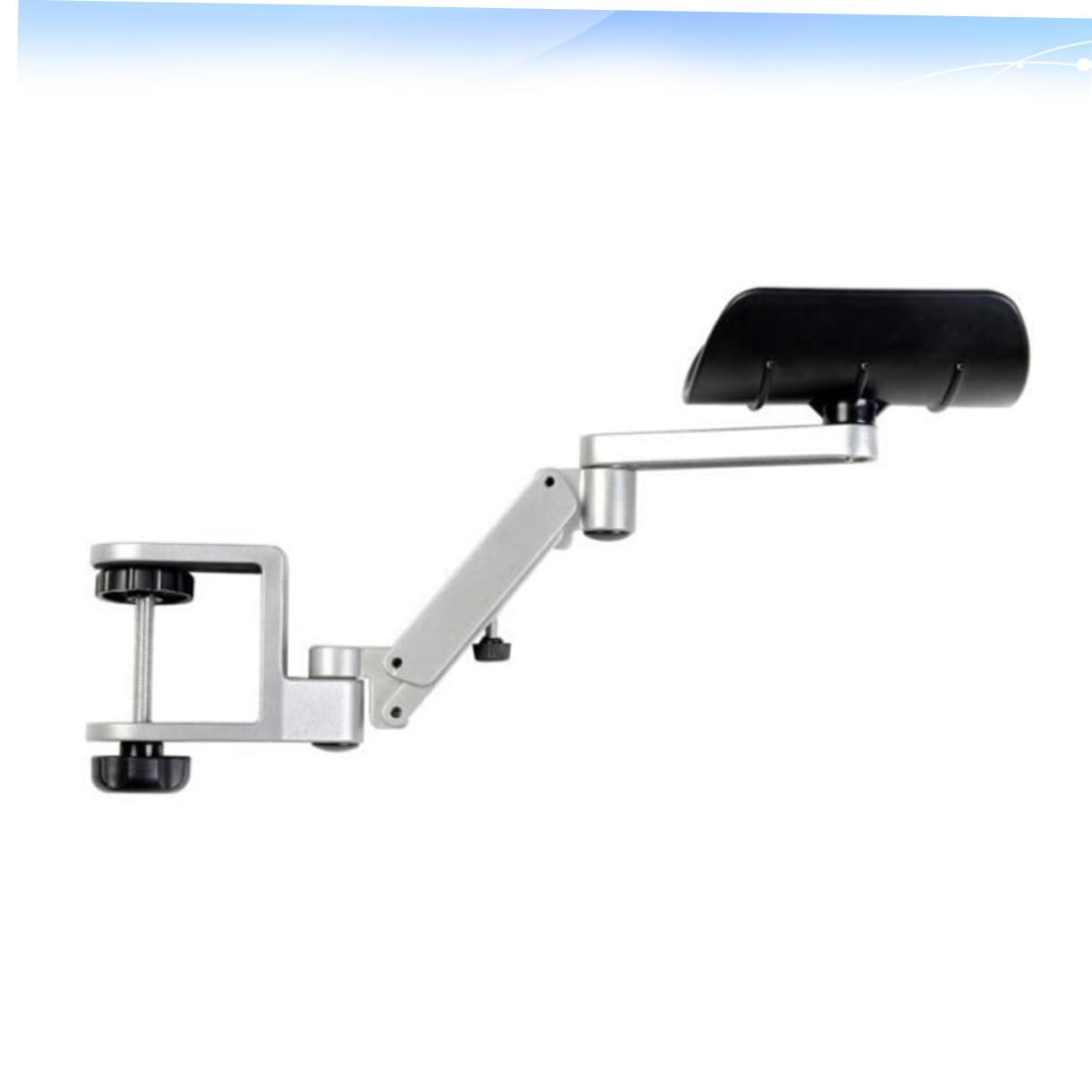 DOITOOL Soporte Ergonómico de Aluminio para Brazo y Muñeca Ajustable Reposabrazos para Ordenador Portátil Consola de Ratón Alivio de Dolor de Hombro Diseño Flexible y Fácil Instalación