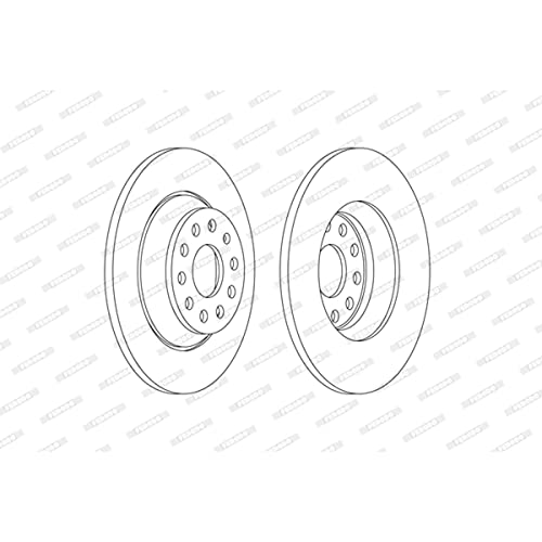 Disque de frein Ferodo DDF2506C arrière Audi A3 Sportback 2012