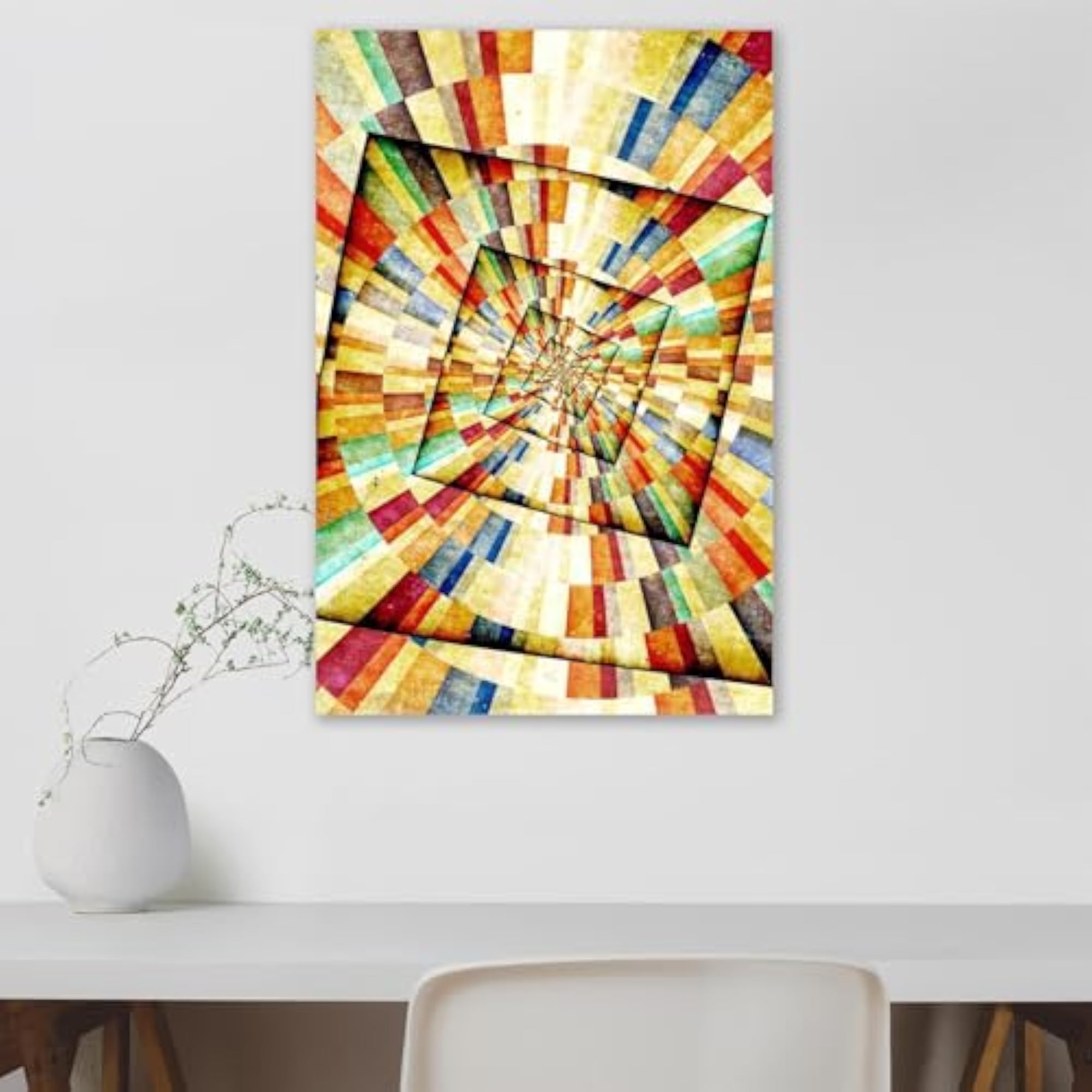 Multicolor Sunbeams D5 Peel & Stick Vinyl Wall Sticker