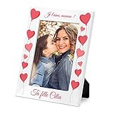 DESIGN MAGNIFIQUE Le présent cadre photo est en bois de haute qualité en couleur blanche. L'article combine l'artisanat traditionnel et un design minimaliste, mais captivant. Le matériel naturel utilisé est lisse et doux au toucher. Notre article est de la taille suivante : 21,5 cm x 27,5 cm. Grâce à l'absence d'une couleur particulière, le cadre photo s'intègre parfaitement dans n'importe quel intérieur. Il sera magnifique parmi les décorations ou souvenirs !