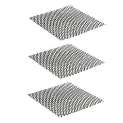 Gogogmee 3Pcs Non Stick BBQ Grill Mats Heat Resistant Fiberglass Mesh for Outdoor Grilling Prevents Food Adhesion Easy to Clean for Gas Grills