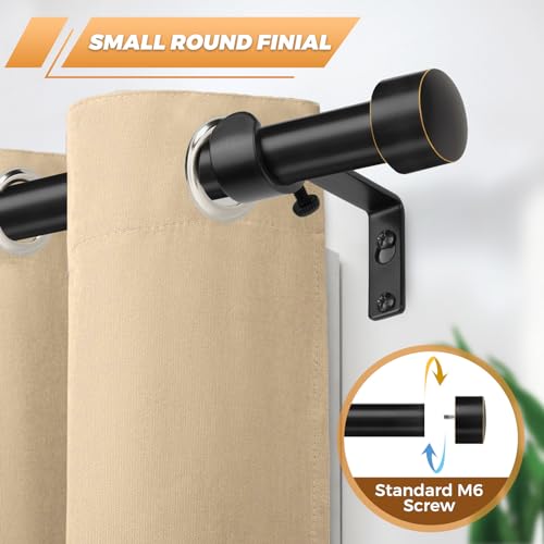 Tonial Black Curtain Rods 2 Pack thumb #4