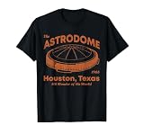 Astrodome Stadium Houston Texas 8th Wonder of The World T-Shirt, Men, Black, 3X-Large
