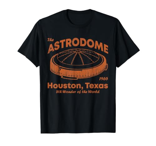 Astrodome Stadium Houston Texas 8th Wonder of The World T-Shirt, Men, Black, 3X-Large