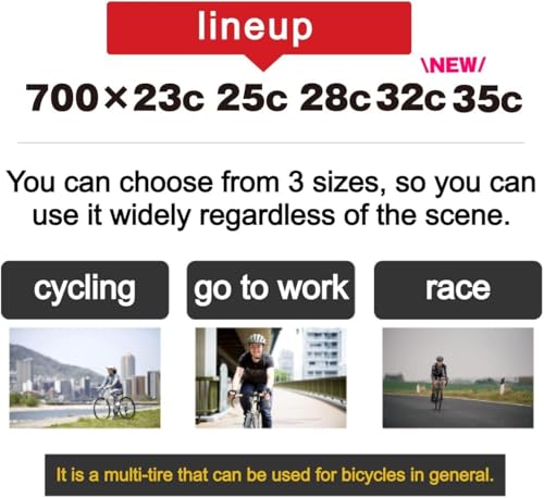 Image of GORIX Road Bike Tire 700x23C 25c 28C 32c 35c Cycling Bicycle (Gtoair)