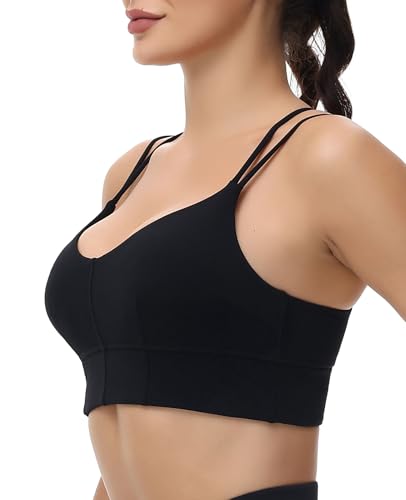 Image of MotoRun Bralettes for Women, Strappy Sports Bra Push up Bralette Sexy Bras Rave Top