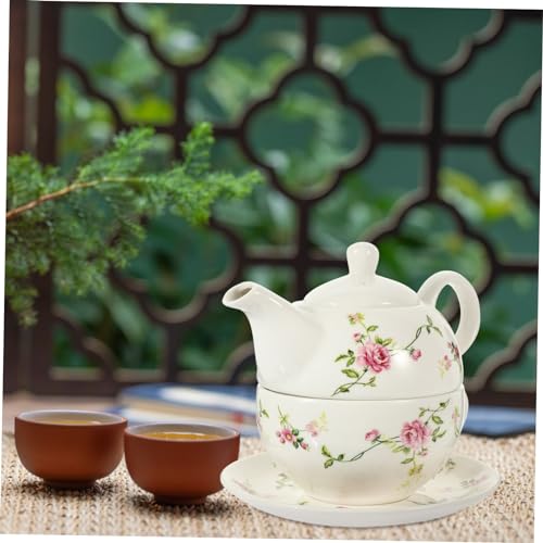 Théière à café en céramique idéale pour le thé à fleurs du dimanche