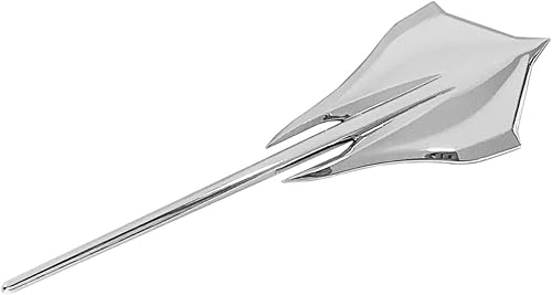 Miniatura 2 de Stingray Mako - Emblema de tiburón para automóvil, diseño de pez de automóvil, calcomanía 3D para 2020 2021 2022 C8 Corvette 84316259 (cromado)