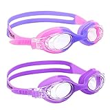 Vorshape Kids Swim Goggles 2 Pack Swimming Goggles for Child and Teens