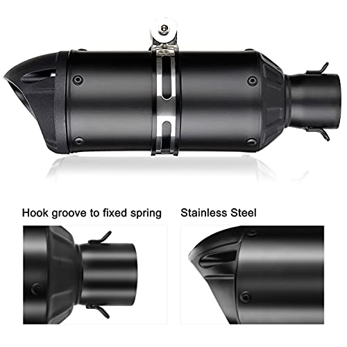 Lkv Motorcycle Universal Exhaust System Slip On Silencers & Mufflers With Exhaust Pipe 38Mm To 51Mm Compatible With Grom Atv Dirt Bike Street Bike Scooter #TOP3
