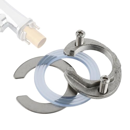 AzureRay Kit De Tuercas De Montaje Para Grifos De Acero Inoxidable para Cocina y Baño, Conector Tipo Tuerca De un Solo Orificio De 32 mm, Tuerca antideslizante para grifer