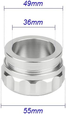 1.5" 38.1mm Universal Aluminum Alloy Weld Billet On Filler Neck Cap Oil Fuel Water Tank Silver
