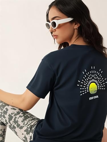 Image of Mack Jonney Oversized | Loose Fit | Half Sleeves 100% Cotton Round Neck Printed T-Shirt for Women-Mack640755