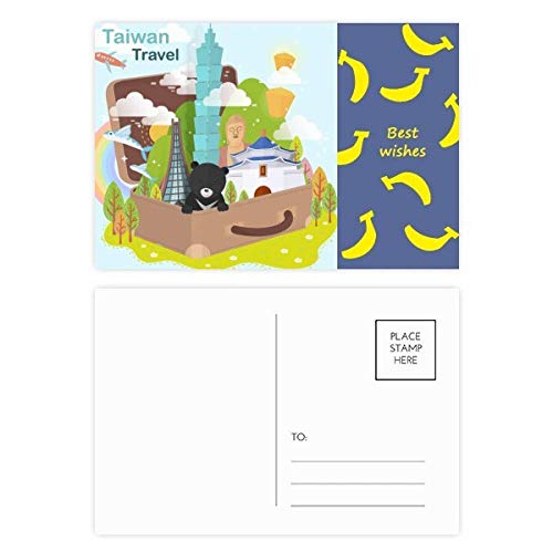 Jeu de cartes postales Taiwan Chine Banana 20pcs pour collectionneurs