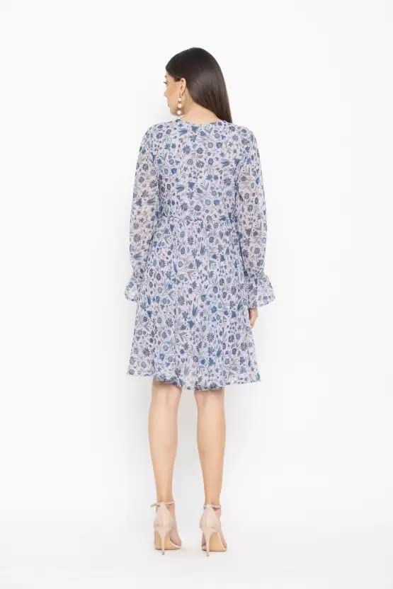 Image of Zilcon Women's Dresses for Women || Dress for Women || Western Dresses for Women || Women Dress || A-Line Maxi Dress (Medium, Grey)
