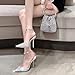 Cokvkuu Women's High Heel Stiletto Pumps Closed Pointed Toe Ankle Strap Fashion Strappy Sandals Comfortable Party Wedding Dressy Shoes 3.9IN