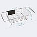 JASIWAY Dish Drying Rack in Sink, Expandable Stainless Steel Dish Drainers for Kitchen Counter, Dish Dryer Rack for Inside Sink, Over The Sink Dish Racks with Utensil Holder, Silver