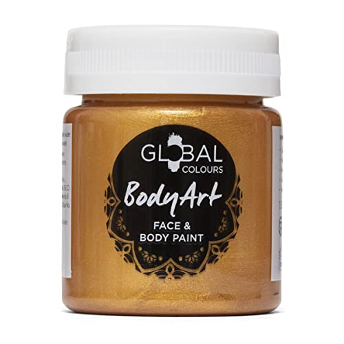 Global Colours BodyArt 45ml Liquid Face Paint - Metallic Gold