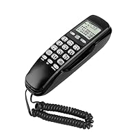 festnetztelefon mit wandhalterung,Festnetztelefon Mit Anrufbeantworter,Elektronische Appnce,Comer Electronics,Festnetz-Telefon,Wandtelefon,Hotel-Anrufer-Id,LCD-Display,Festnetztelefon,Schwarz (Black)