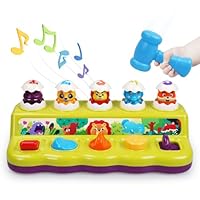 FS Baby Pop-Up Toy with Music & Lights, Cause and Effect Toys for 6–18 Month Olds, Early Learning Educational Toys, Gifts for 1–2 Year Old Boys & Girls