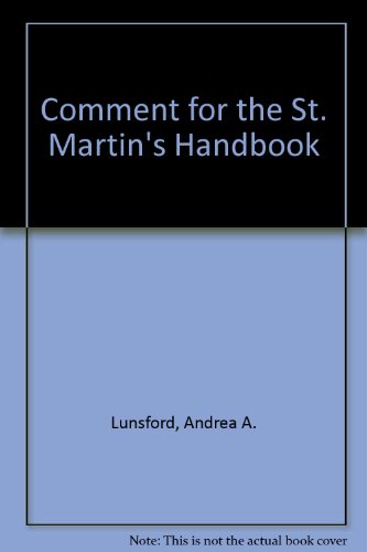 Comment for The St. Martin's Handbook