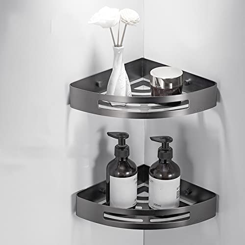 Stylish Gun Gray Bathroom Hardware Set - 2 Towel Racks Toilet Paper Holder Towel Rail Hook Soap Dish & Brush - Chic Accessories for Modern Home Decor & Organization