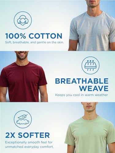 Image of Nobero Men's Graphic Printed Regular Fit Cotton T-Shirt (Pack of 3)