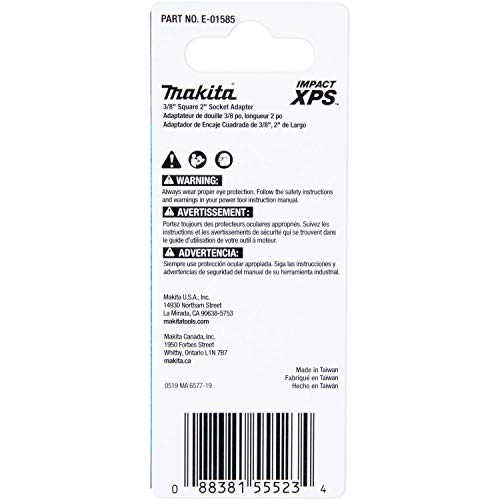 Makita E-01585 Impact XPS™ 3/8" Square 2" Socket Adapter by Makita - Image 7