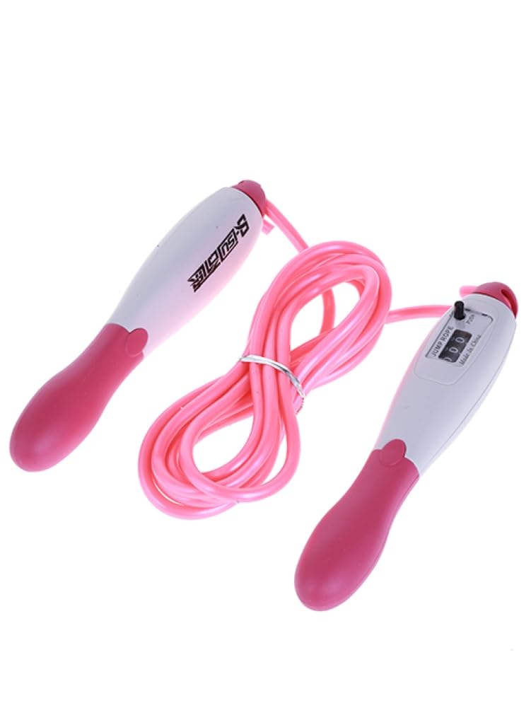 Skipping Jump Rope with an Automatic Counter. 9 ft for Indoor/Outdoor Fitness Exercise and Workout