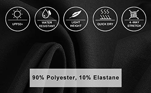 Women's Hiking Cargo Pants Outdoor Lightweight Capris Water Resistant Upf 50 Zipper Pockets Black L #TOP2