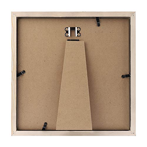 10X10 Black Picture Frames Square Classic Natural Wood 4 Pack For Wall Mounting And Tabletop Display #TOP2