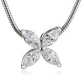 Damenkette aus Sterlingsilber ESPRIT Jewels Damen-Halskette 925 Sterling Silber Thriving Flora Glam app.42+3cm ESNL92682A420