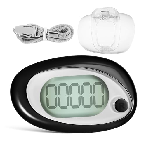 Kisangel Step Counter Pedometer for Walking Accurate Outdoor Clip with Reset Function Lightweight and Portable Design for Hiking and Climbing Fitness Companion