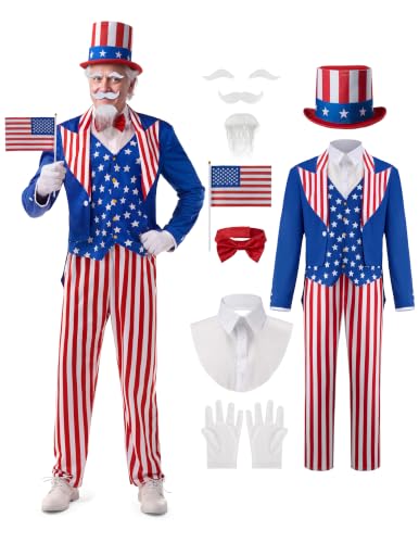 Spooktacular Creations Halloween Blue Tuxedo Costume, America Adult Patriot Costume