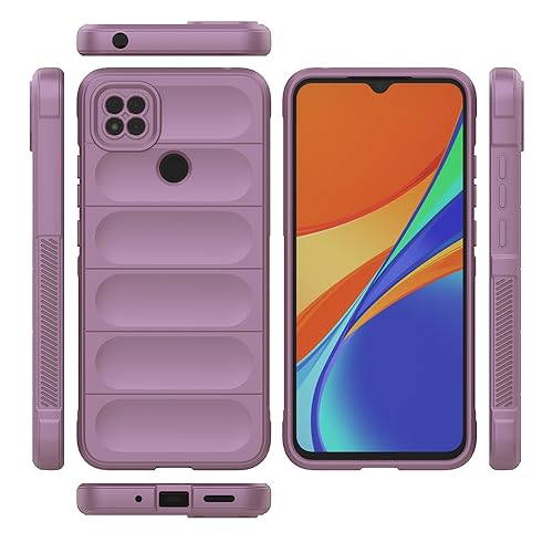 Image of amazon basics Mobile Cover | Full Camera Protection | Liquid Silicon Case | Flexible Bumper Case for Mi Redmi 9 4G / 9C 4G / 9 Activ 4G / Poco C31 4G / C3 4G (Purple)