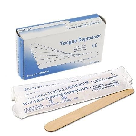 GENERIC Saini_MEDICOS Sterile Wooden Smooth Edges Tongue Depressor-200