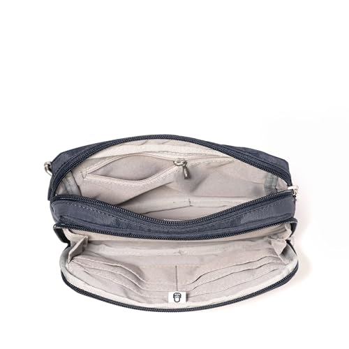 Image of Baggallini Modern Belt Bag 5x8 Travel Fanny Pack Sling Bag Waistpack w /RFID Card Holder Water-resistant Crossbody Bag