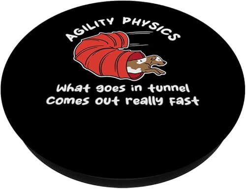 Miniatura 2 de Dog Agility Design For Dog Handler - What Goes In Tunnel PopSockets Swappable PopGrip