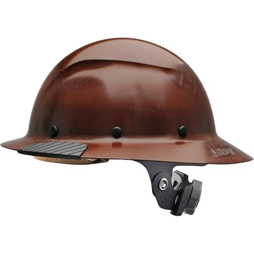 LIFT SAFETY CSA DAX Full Brim Hard Hat | Triple-Reinforced Fiber-Resin Shell, Oversized Ratcheting Fit Dial & Moisture-Wicking Liner | Natural