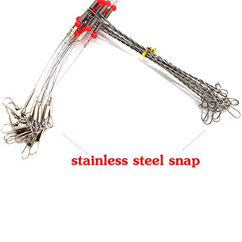 SENYUBBY Señuelos de Pesca con Cable de Acero Inoxidable, 10 Unidades, 4.7 pulgadas, Alta Resistencia miniatura 4