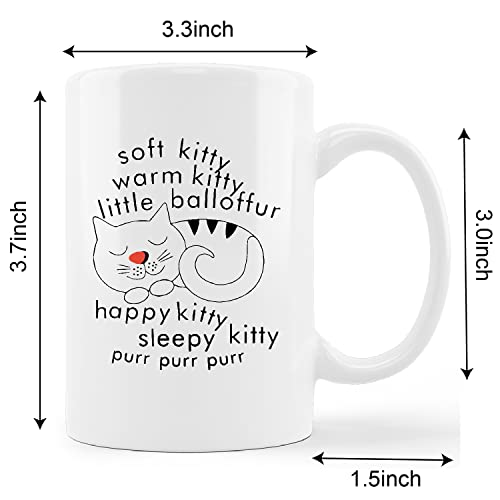 Taza de cerámica Kunlisa 11 onzas diseño gatito miniatura 5