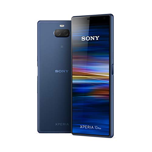 Xperia 10 Plus Smartphone (16, 5 cm (6, 5 Zoll) 21: 9 Full HD+ Display, 64 GB Speicher, Dual-SIM, Split-Screen, Android 9) Navy blau