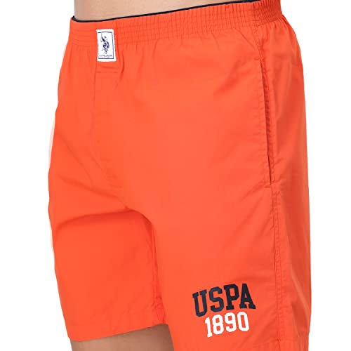 Image of U.S. POLO ASSN. Mens Solid Cotton Mid Rise Boxers - Pack of 1