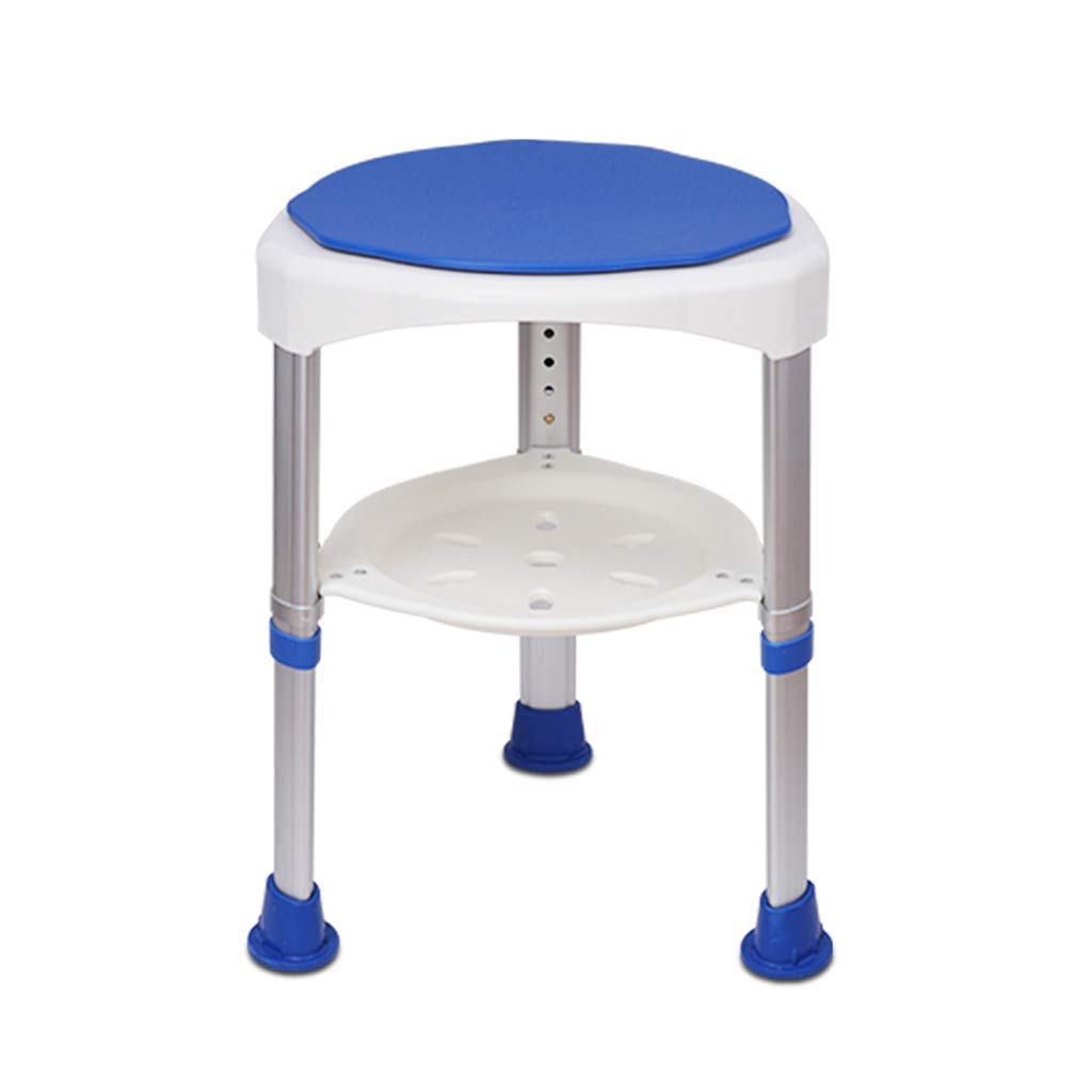 Tabouret de douche pivotant réglable en hauteur pour sécuriser la toilette des seniors