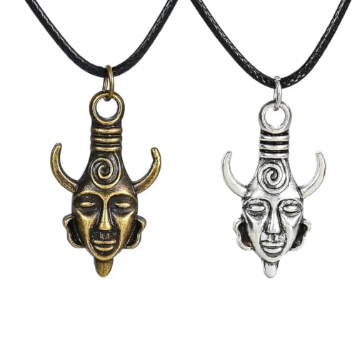 Collier amulette vintage Dean Ackles en cuir parfait pour vos tenues décontractées