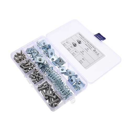 Tuercas de lengüeta autorroscante tipo B para coche, clips en U de acero inoxidable, 100 uds