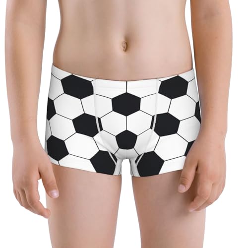 Boys' Cotton Boxer Brief Soft Underwear-Soccer Ball